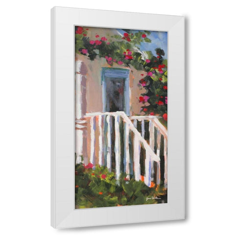 Hidden Vines II White Modern Wood Framed Art Print by Slivka, Jane