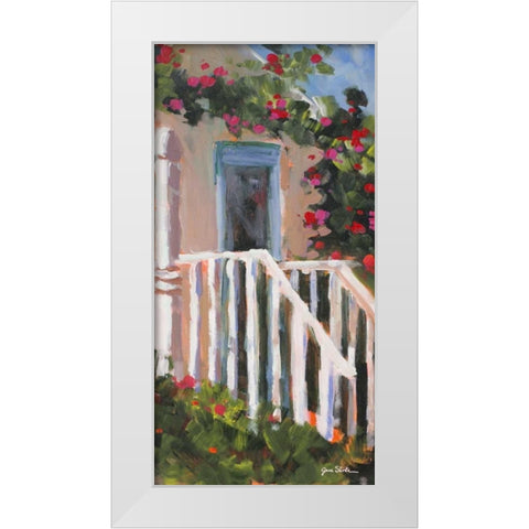Hidden Vines II White Modern Wood Framed Art Print by Slivka, Jane