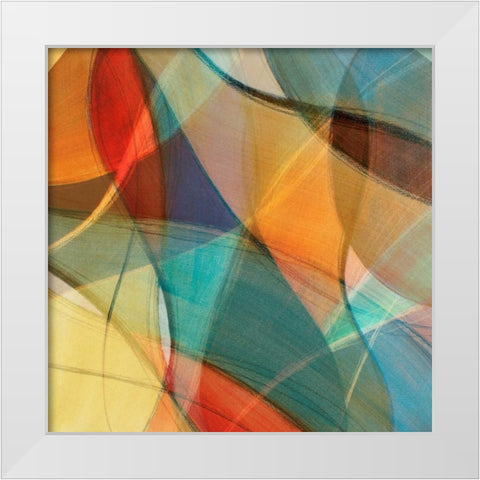 Aura I White Modern Wood Framed Art Print by Loreth, Lanie