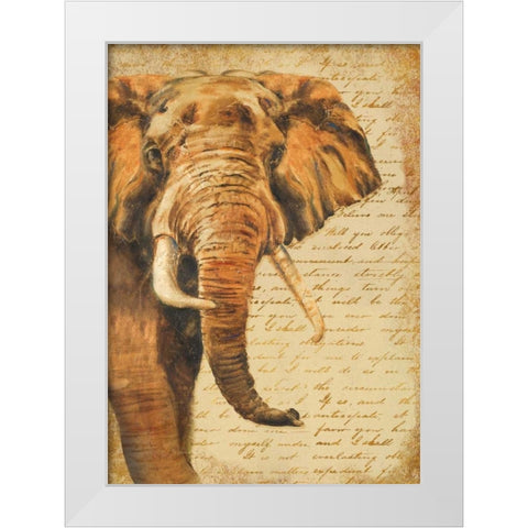Madagascar Safari III White Modern Wood Framed Art Print by Pinto, Patricia