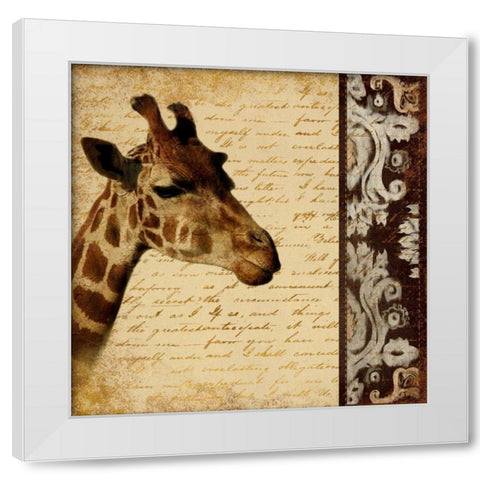 Madagascar Safari I White Modern Wood Framed Art Print by Pinto, Patricia