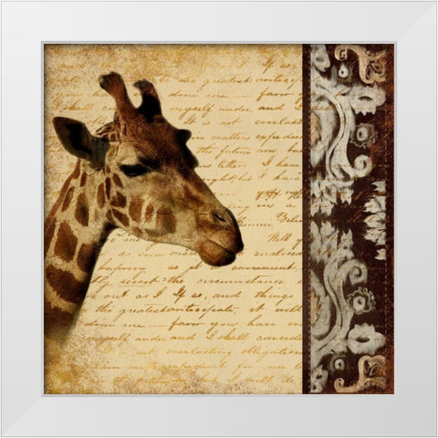 Madagascar Safari I White Modern Wood Framed Art Print by Pinto, Patricia