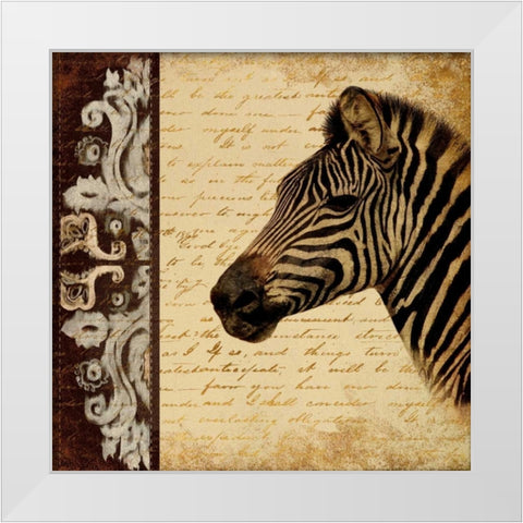 Madagascar Safari II White Modern Wood Framed Art Print by Pinto, Patricia
