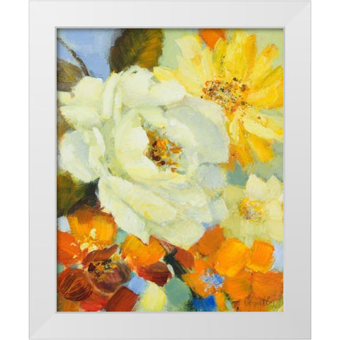 Its a Beautiful Spring II White Modern Wood Framed Art Print by Loreth, Lanie
