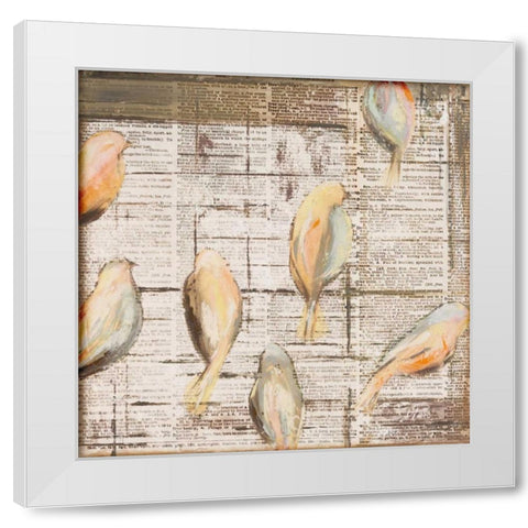 The Cage II White Modern Wood Framed Art Print by Pinto, Patricia