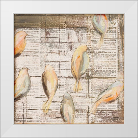 The Cage II White Modern Wood Framed Art Print by Pinto, Patricia