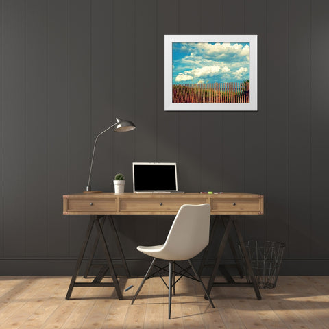 Delray Beach White Modern Wood Framed Art Print by Saghini, Lisa Hill
