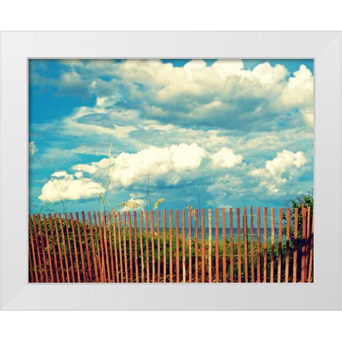 Delray Beach White Modern Wood Framed Art Print by Saghini, Lisa Hill