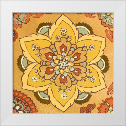 Persian Floral III White Modern Wood Framed Art Print by Loreth, Lanie