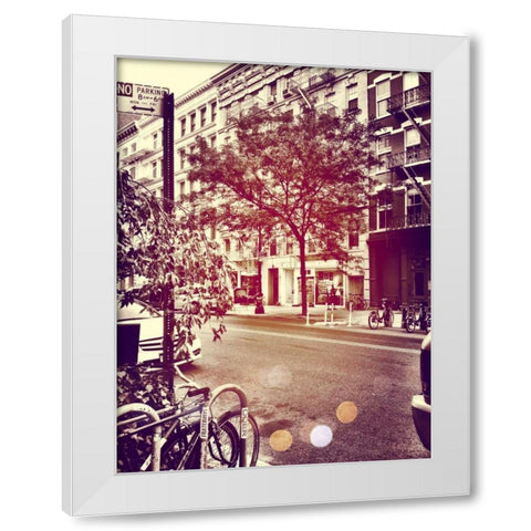 Downtown White Modern Wood Framed Art Print by Acosta