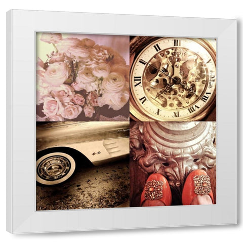 Vintage Style I White Modern Wood Framed Art Print by Acosta, Juliana