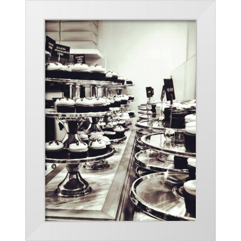 Sweet Tooth I White Modern Wood Framed Art Print by Acosta