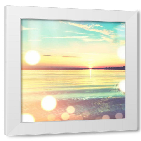 Ocean Breeze II White Modern Wood Framed Art Print by Acosta, Juliana