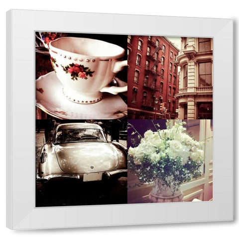 Vintage Style II White Modern Wood Framed Art Print by Acosta, Juliana