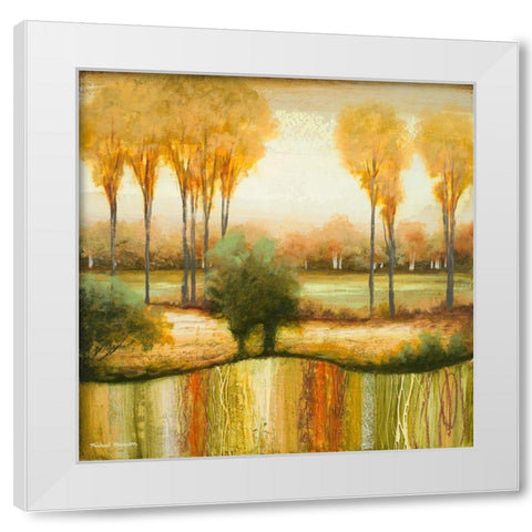 Early Morning Meadow I White Modern Wood Framed Art Print by Marcon, Michael