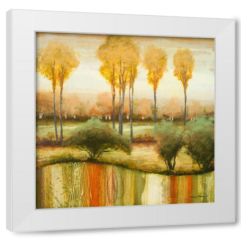 Early Morning Meadow II White Modern Wood Framed Art Print by Marcon, Michael