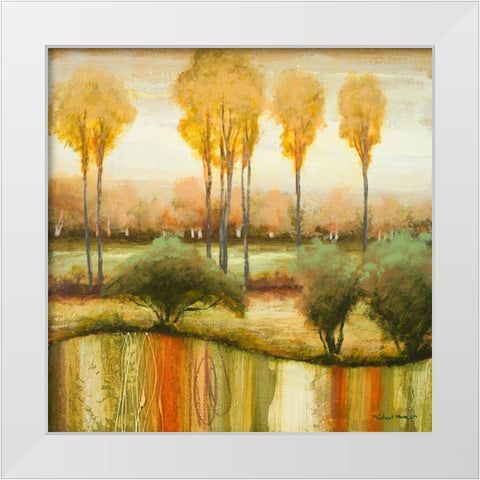 Early Morning Meadow II White Modern Wood Framed Art Print by Marcon, Michael