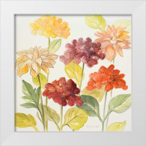 Fragrant Garden I White Modern Wood Framed Art Print by Loreth, Lanie