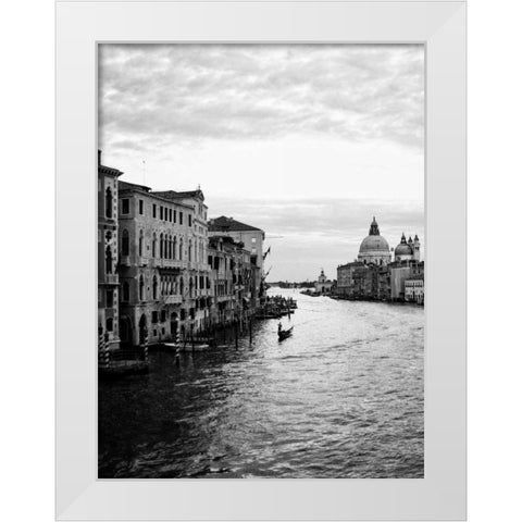 Venetian Canals I White Modern Wood Framed Art Print by Navas, Emily
