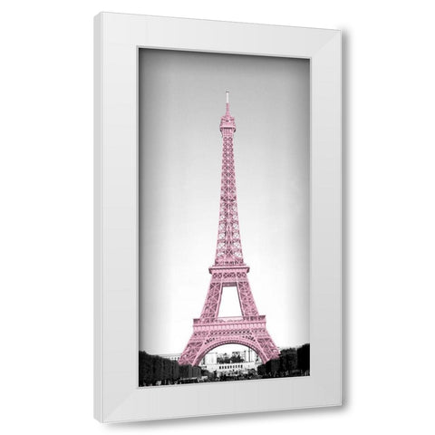 Pretty Paris Blush White Modern Wood Framed Art Print by Navas, Emily