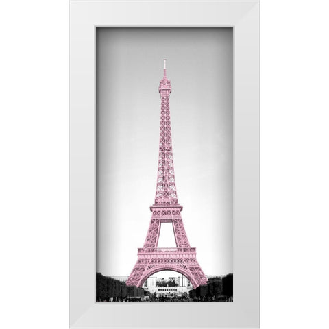 Pretty Paris Blush White Modern Wood Framed Art Print by Navas, Emily