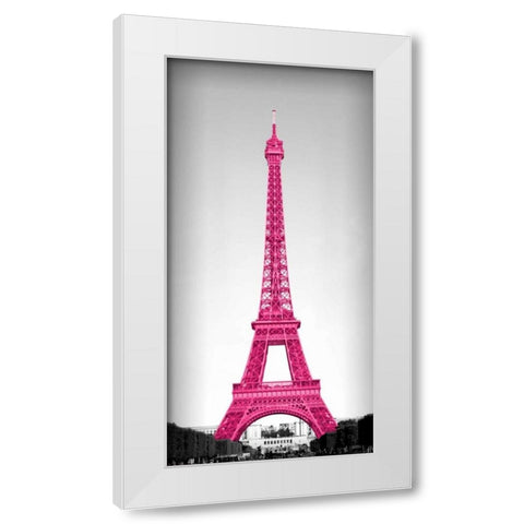 Pretty in Paris White Modern Wood Framed Art Print by Navas, Emily