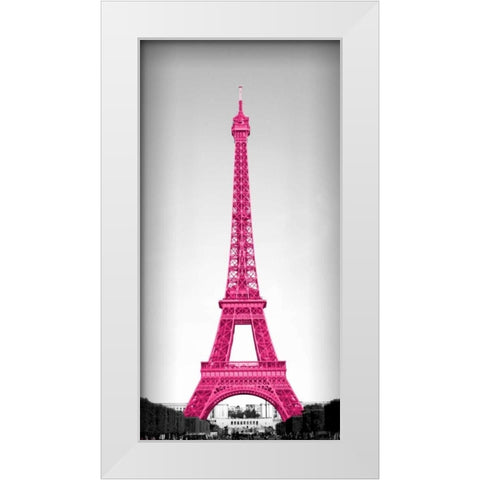 Pretty in Paris White Modern Wood Framed Art Print by Navas, Emily