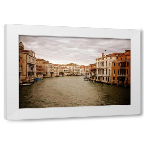 Venetian Canals II White Modern Wood Framed Art Print by Navas, Emily