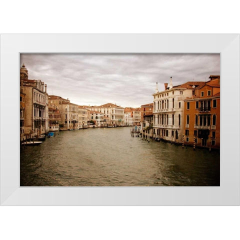 Venetian Canals II White Modern Wood Framed Art Print by Navas, Emily