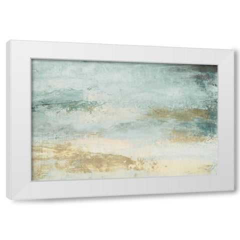 Open Glow Horizon II White Modern Wood Framed Art Print by Marcon, Michael