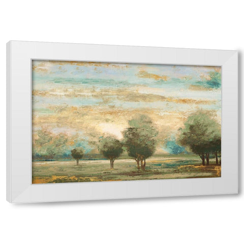 Return to the Gold Open Glow II White Modern Wood Framed Art Print by Marcon, Michael