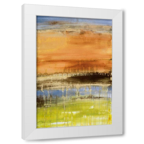 September Rain II White Modern Wood Framed Art Print by Loreth, Lanie