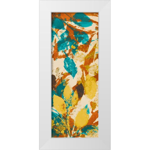 Leaves Galore I White Modern Wood Framed Art Print by Loreth, Lanie