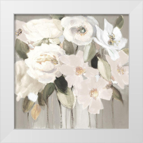 Promise of Giverny Neutral I White Modern Wood Framed Art Print by Loreth, Lanie