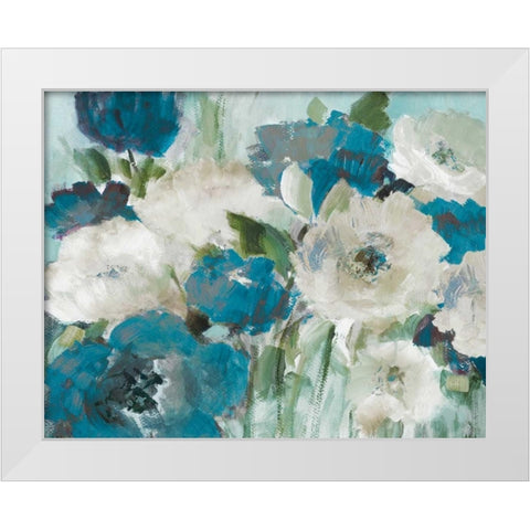 Indigo Power I White Modern Wood Framed Art Print by Loreth, Lanie