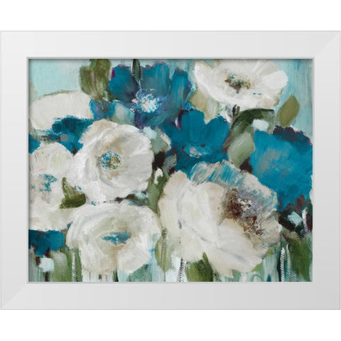 Indigo Power II White Modern Wood Framed Art Print by Loreth, Lanie