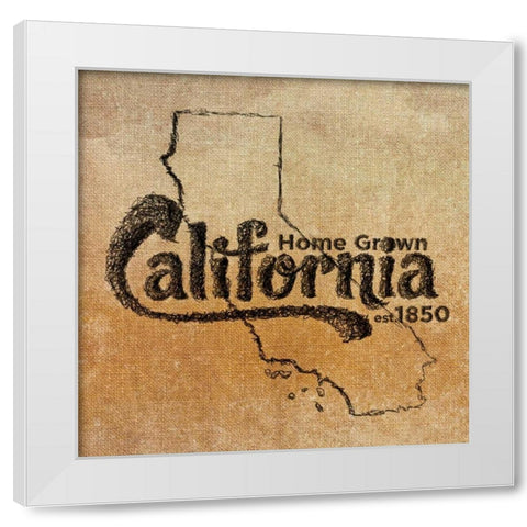California White Modern Wood Framed Art Print by SD Graphics Studio