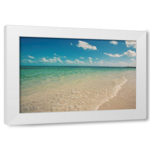 Bimini Day White Modern Wood Framed Art Print by Bryant, Susan