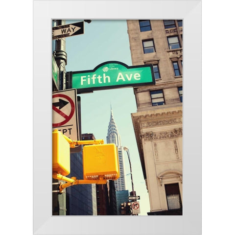 Chrysler and Fifth White Modern Wood Framed Art Print by Bryant, Susan