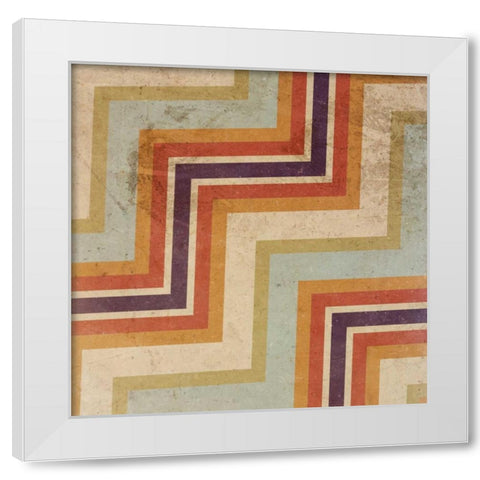 Dirty Deco II White Modern Wood Framed Art Print by SD Graphics Studio