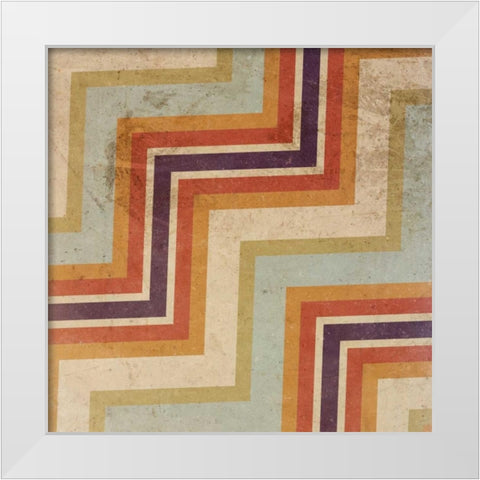 Dirty Deco II White Modern Wood Framed Art Print by SD Graphics Studio