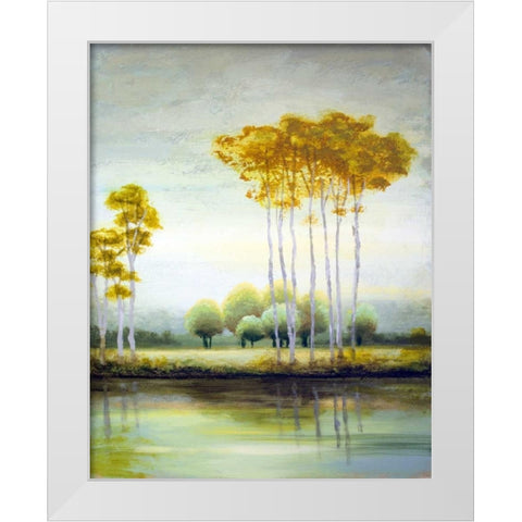 September Calm II White Modern Wood Framed Art Print by Marcon, Michael