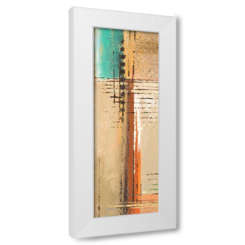 Energy Panel I White Modern Wood Framed Art Print by Pinto, Patricia
