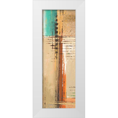 Energy Panel I White Modern Wood Framed Art Print by Pinto, Patricia