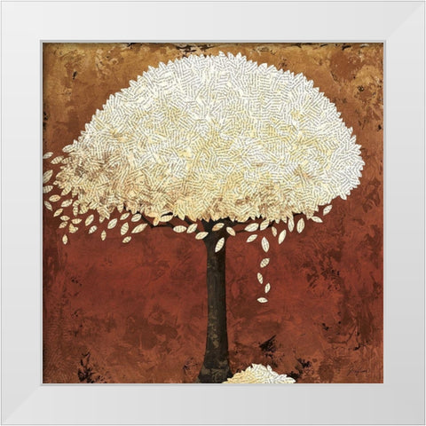 Narnia White Modern Wood Framed Art Print by Josefina