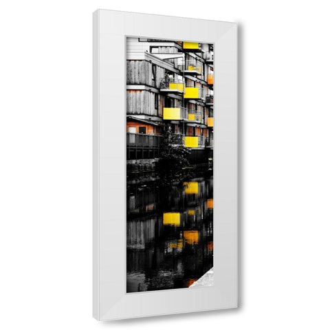 Reflecting Lofts I White Modern Wood Framed Art Print by Peck, Gail