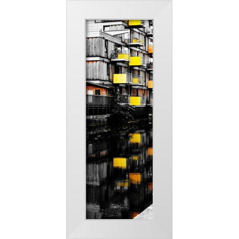 Reflecting Lofts I White Modern Wood Framed Art Print by Peck, Gail