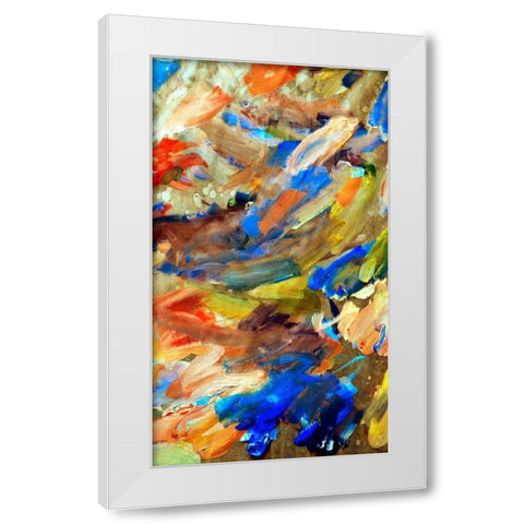 Impressions White Modern Wood Framed Art Print by Peck, Gail