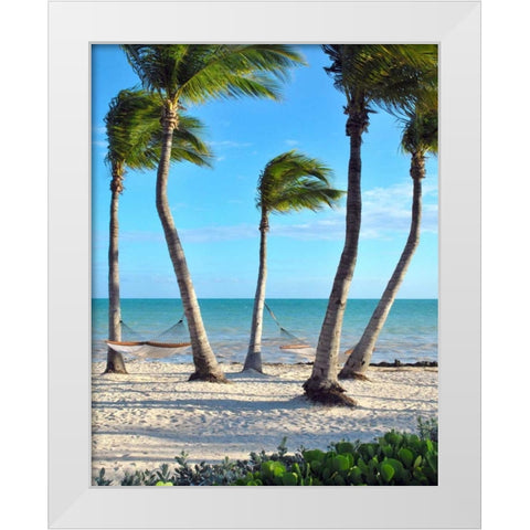 Shoreside Retreat White Modern Wood Framed Art Print by Peck, Gail