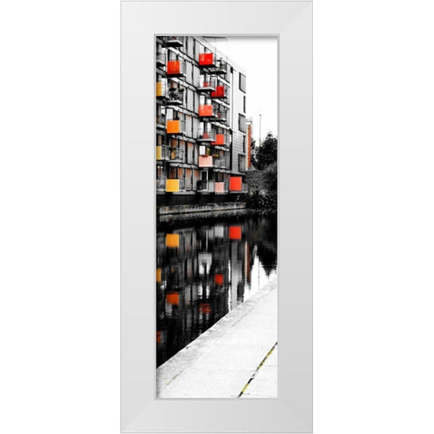Reflecting Lofts II White Modern Wood Framed Art Print by Peck, Gail